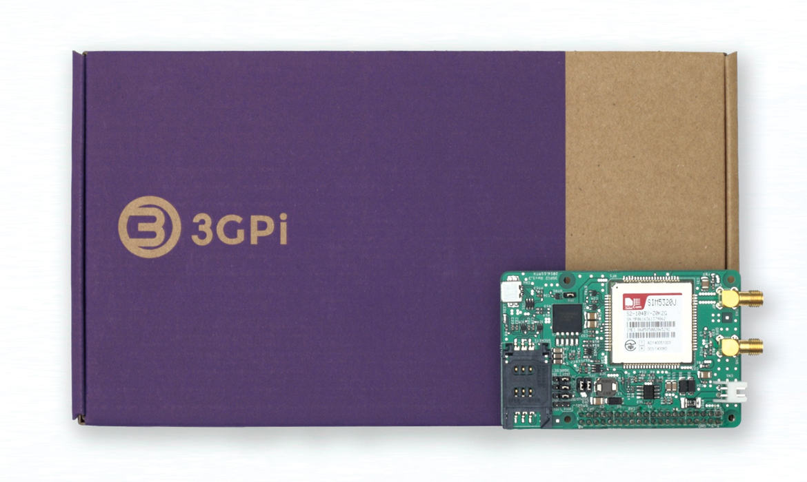 ラズベリーパイ用3G通信モジュール「3GPi」