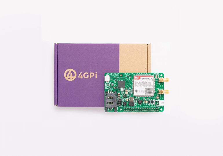 ラズベリーパイ用4G（LTE）通信モジュール「4GPi」
