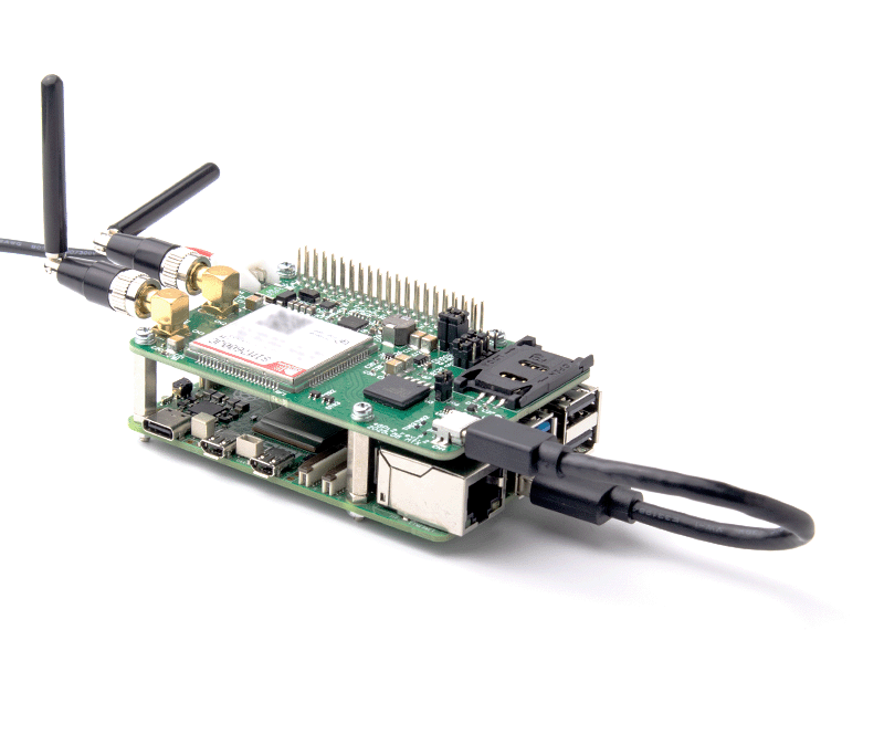 4GPi - ラズベリーパイ用4G（LTE）通信モジュール - ラズパイ4G通信業務用途