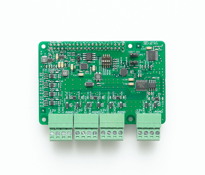 ADPi - ラズベリーパイ用高精度 A/D 変換モジュール - ラズパイアナログ計測用途