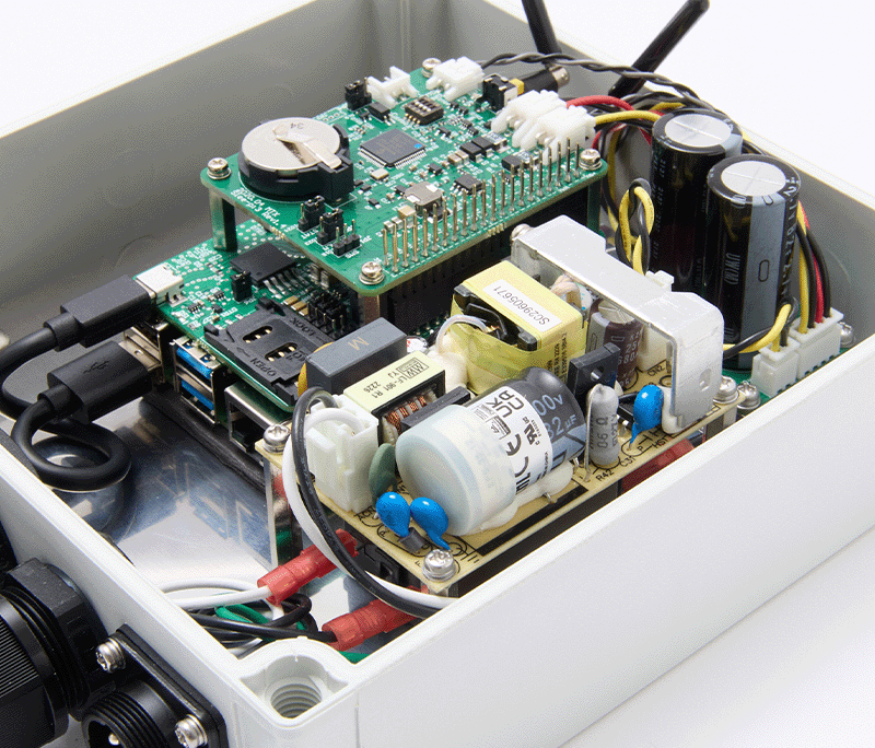 Pi-protect - ラズベリーパイ防塵防水IoTゲートウェイ - ラズパイ4G通信防塵防水