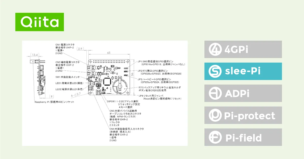 ラズベリーパイ用電源管理/死活監視モジュール「slee-Pi3」のセットアップ